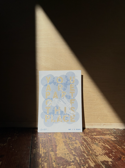 you are part of this place screenprint
