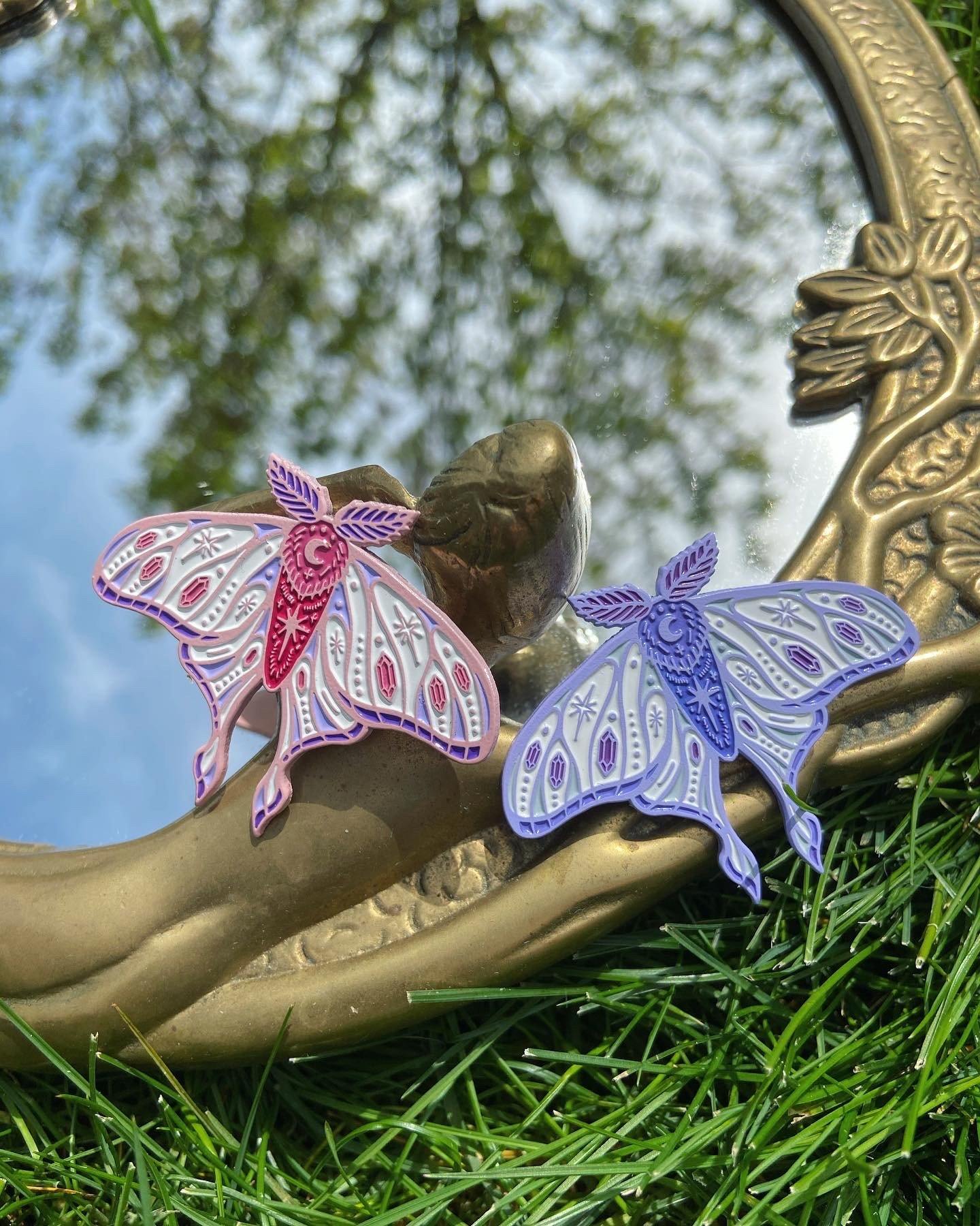 Moth Pins - Fox & Koi