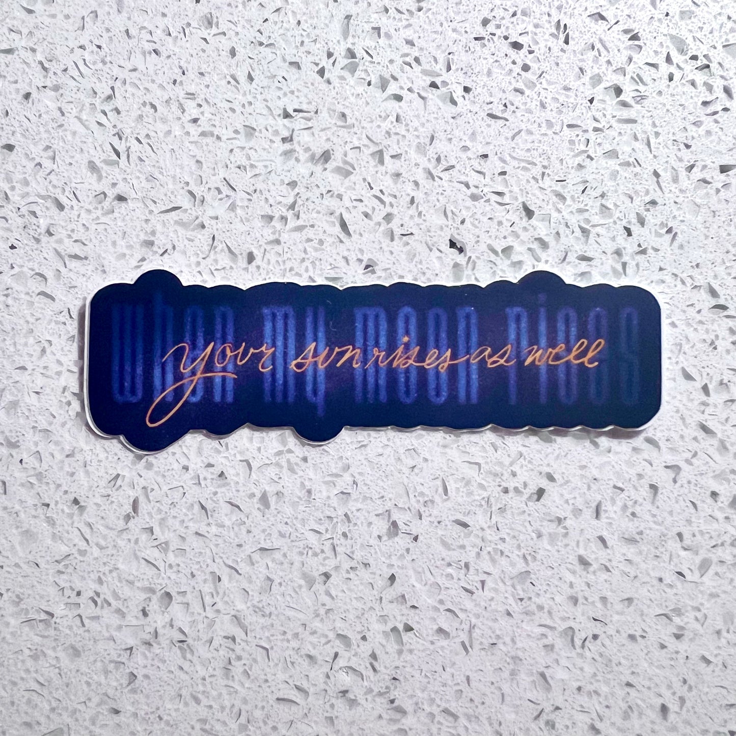 sun & moon lyrics sticker