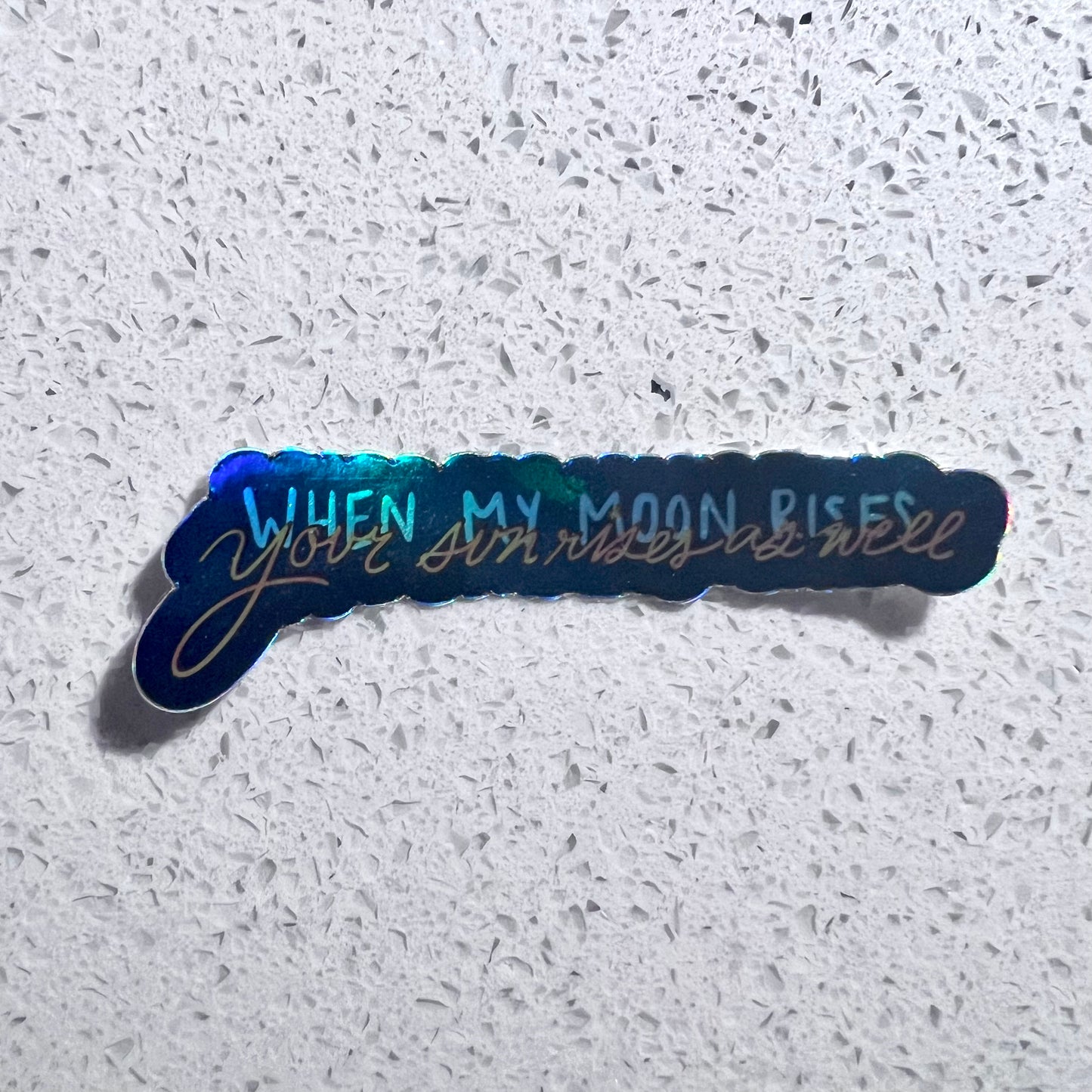 sun & moon lyrics sticker