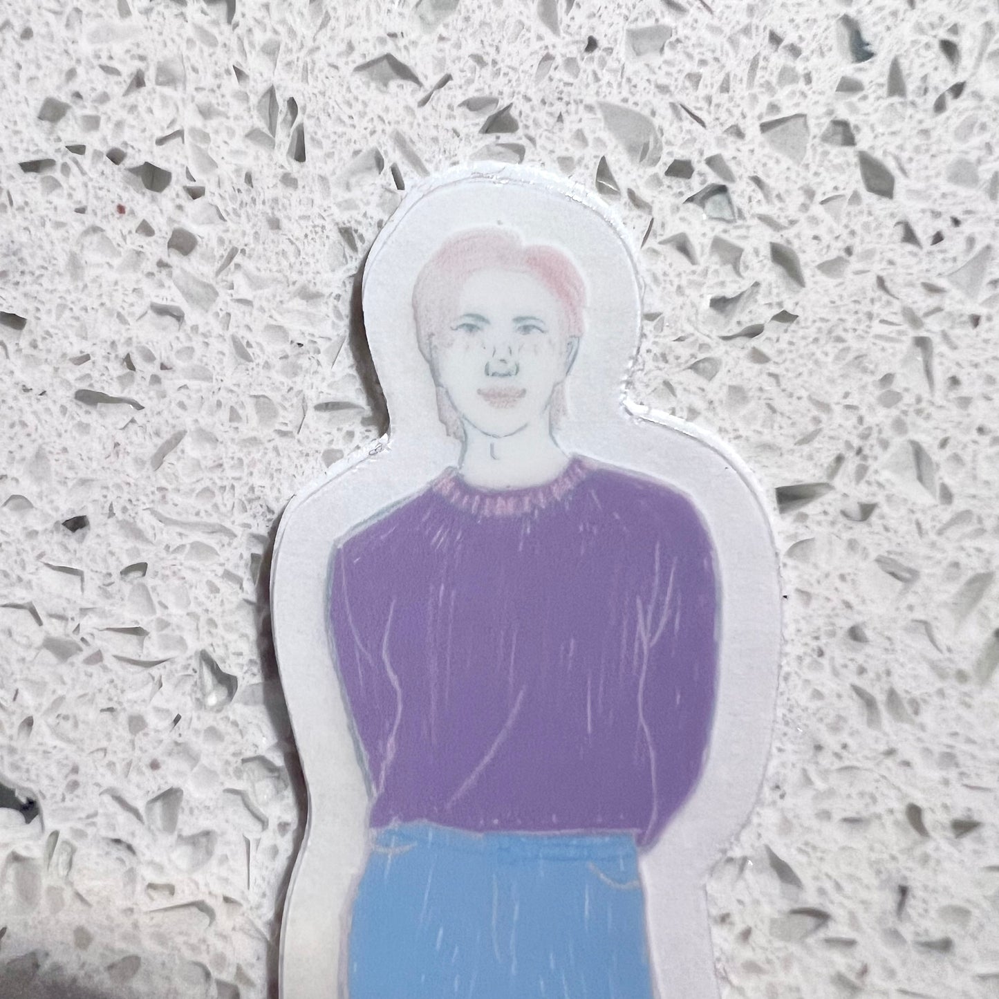 tiny namjoon clear sticker