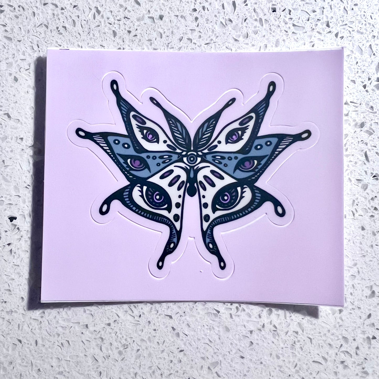 all-seeing moth sticker