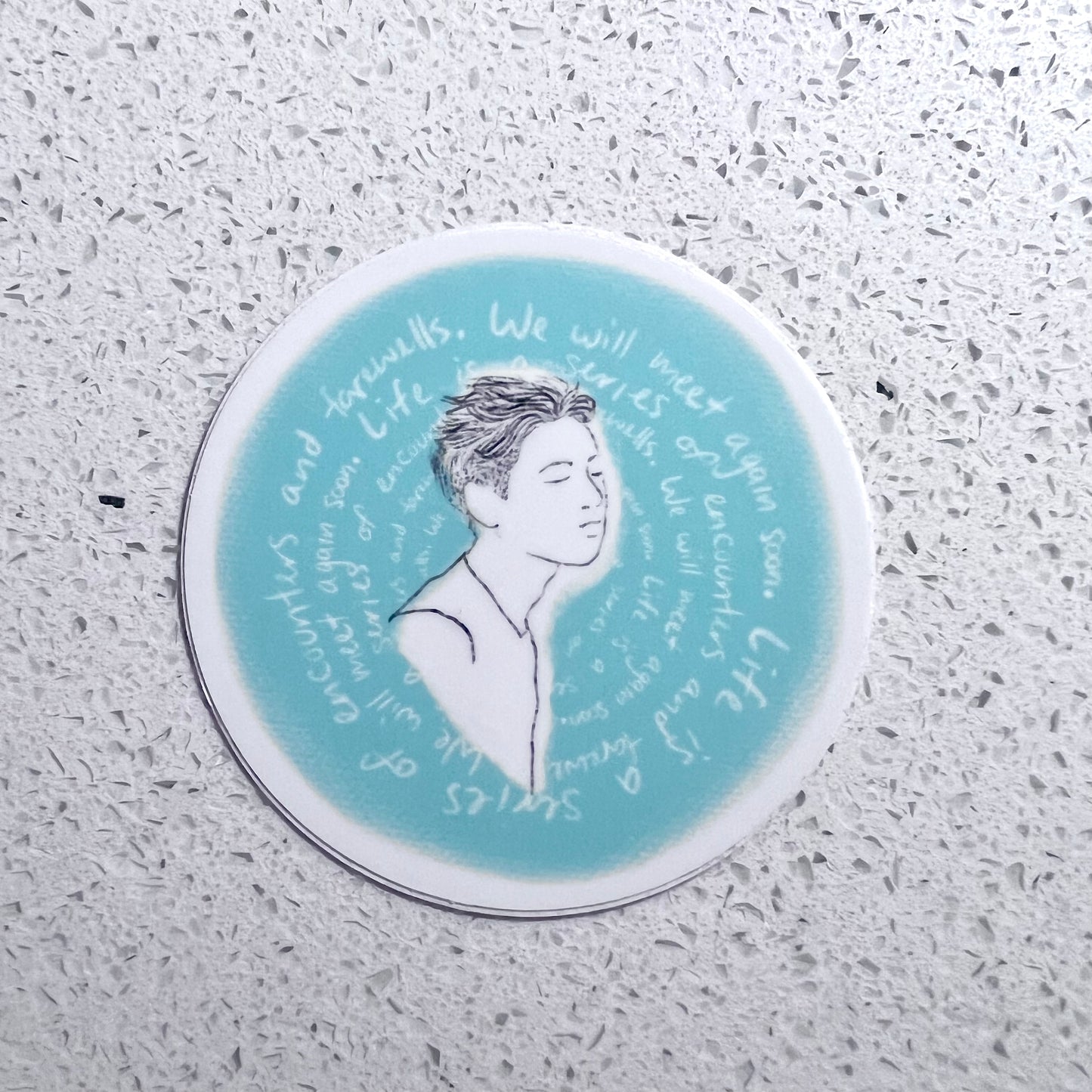 jonghyun sketch sticker